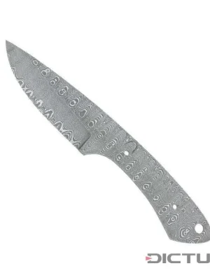 Pouze Dnes Čepel Dictum 719417 - Full Tang Blade Blank, Ladder Damascus, 80 mm