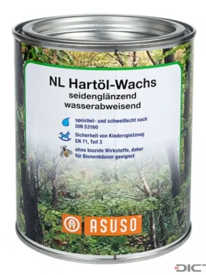 Kup Teď Dictum 810062 - ASUSO NL Hard Oil Wax, Water-repellent, Satin Gloss, 750 ml