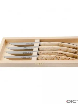 Steakové nože Dictum 719999 - Le Thiers Steak and Table Knives, Masur Birch Horká Nabídka