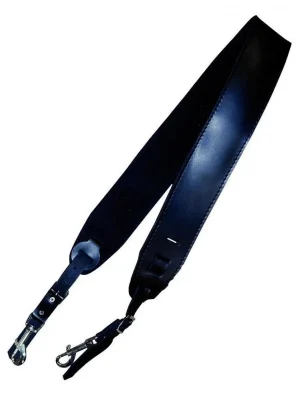 Pouze Dnes Popruh pro banjo Fire&Stone luxusní kůže pro banjo, černý