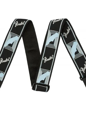 Nízká Cena Fender Monogramm Strap - Black, Light Grey, Blue