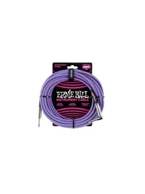 Ernie Ball 25FT STRGHT/ANGLE BRAIDED PURPLE/BLUE CA Víkendová Akce