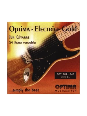 Optima struny pro E-kytaru Gold Strings Round Wound Sada Sleva