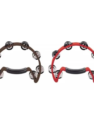 Nová Kolekce GOLDON - plastová tamburína bez blány - červená (35004)