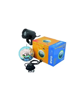 Sezónní Sleva Set LED zrcadlová koule 20 cm, 6000K