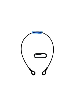 Aktuální Lanko jistící 6 x 1000 mm, až do 35 kg, černé, karabina typ B