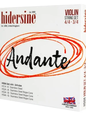 Hidersine Andante Violin Set 4/4 - 3/4 Levný