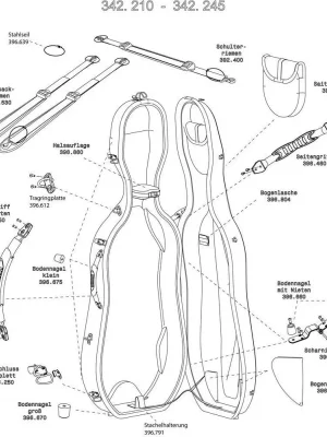 Výprodej Gewa Pouzdro pro čelo Idea X – Lite 3.9 Kapsička na struny (zadat údaj o barvě)