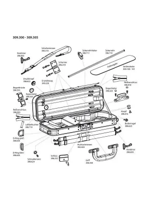 Gewa Pouzdro pro housle Liuteria Atlanta Náhradní potah, Tex černá Doprava Zdarma