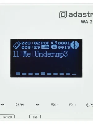Přímo Od Výrobce Adastra WA-215, nástěnný zesilovač 2x 15W, MP3/FM/BT