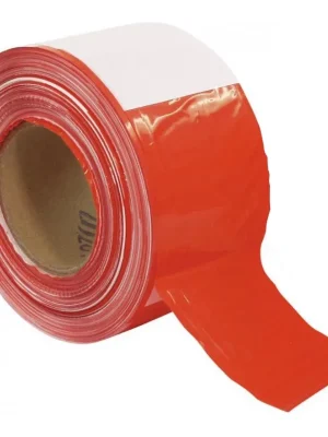 Zlevněný Páska PVC červeno-bílá 80mm x 500m