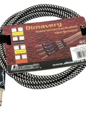 Dimavery nástrojový kabel Jack - Jack, 3m, černo-stříbrný Tovární Cena