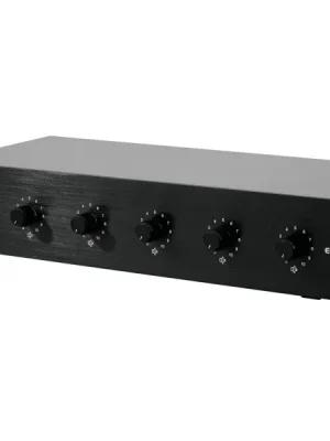 Omnitronic 6-ti zónový PA ovladač hlasitosti 10W mono, černý Výprodej