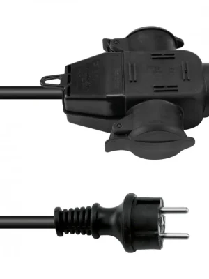 Eurolite prodlužovací kabel 3x2,5mm, délka 3m, 3x zásuvka Nejlepší Volba