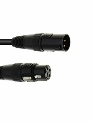 Cenově Výhodný Eurolite DMX kabel XLR 3pin, 1m délka, černý