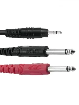 Kabel 3,5 Jack / 2x Jack ECO, délka 3m, černý Tovární Cena