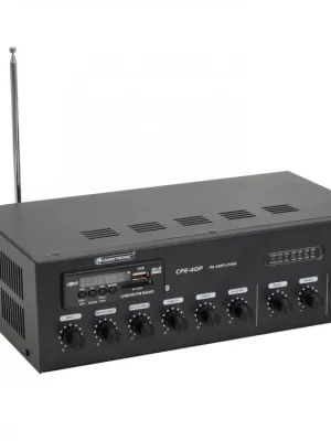 Jen Po Omezenou Doba Omnitronic CPE-40P PA, 100V mixážní zesilovač, 40W, BT/MP3/FM