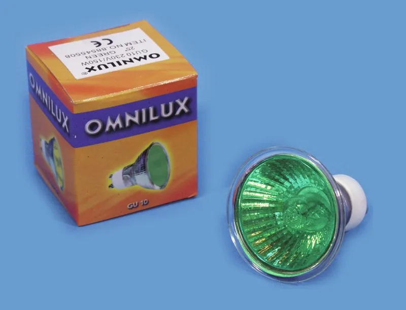 Omnilux 230V/50W GU-10 25, zelená Ihned K Objednání