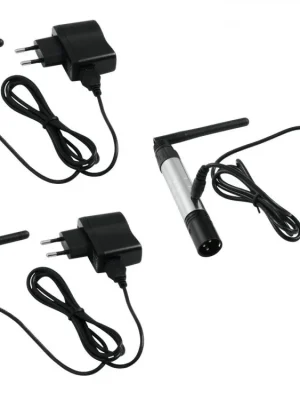 Dokud Zásoby Vydrží Eurolite Set QuickDMX, 1x bezdrátový DMX vysílač +2x bezdrátový DMX přijímač