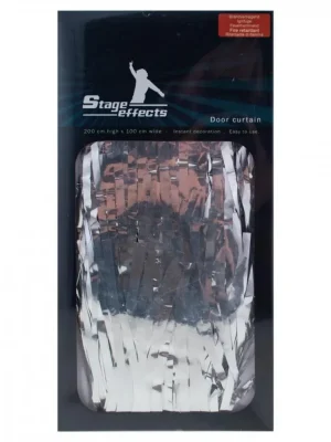 Metalický dveřní závěs, 200 x 100 cm, růžový Bezpečná Platba