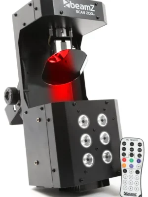 BeamZ LED Scan, 5x3W RGBAW + Strobo 6x1W,DMX, IR, světelný efekt Oblíbený