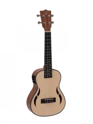 Sleva Dimavery UK-800, elektroakustické koncertní ukulele, vrchní deska smrk