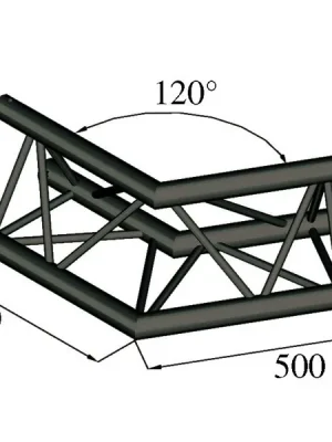 Jen Po Omezenou Doba Trilock S-PAC 22 2-koncový rohový díl, 120, černý