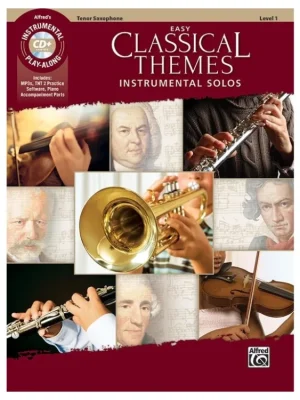 Víkendová Akce Easy CLASSICAL THEMES Instrumental Solos + CD / klarinet a klavír (PDF)