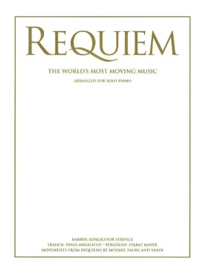 Noty pro piano Requiem - The World's Most Moving Music Tovární Cena