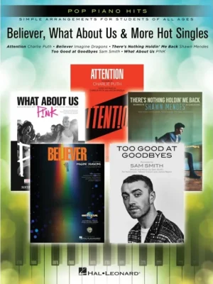 Koupit Online Noty pro piano Believer, What About Us & More Hot Singles