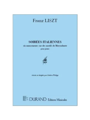 Noty pro piano Soirees Italiennes Pouze Dnes