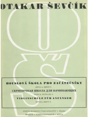 Houslová škola pro začátečníky op. 6, sešit 5 -Otakar Ševčík Vrácení Zdarma