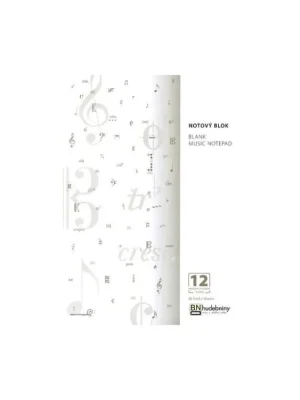 Notový blok A4 12 osnov 50 listů Akce