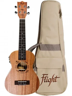 Ukulele koncertní ozvučené FLIGHT DUC 323 CEQ MAH/MAH Sezónní Sleva