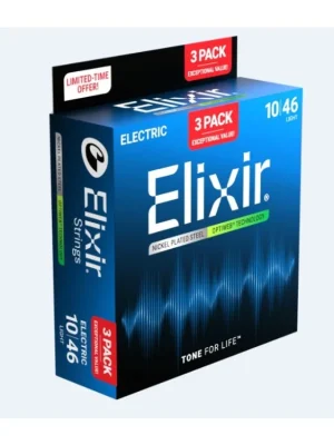 Výhodná Nabídka ELIXIR Optiweb Light - Struny na elektrickou kytaru 3 sady