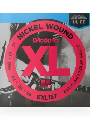 Sezónní Sleva D'Addario EXL157 Nickel Wound Electric Guitar Strings, Baritone Medium, 14-68