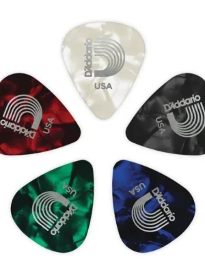Kup Teď D'Addario Assorted Pearl Celluloid Guitar Picks, 100 pack, Extra Heavy