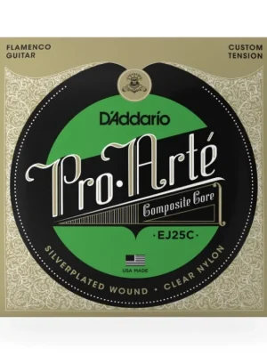 Nová Kolekce D'Addario EJ25C Pro-Arte Clear Nylon Composite Flamenco Guitar Strings