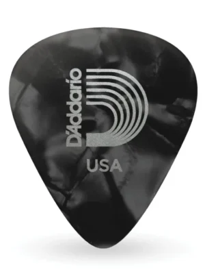 Doprava Zdarma D'Addario Black Pearl Celluloid Guitar Picks, 100 pack, Heavy