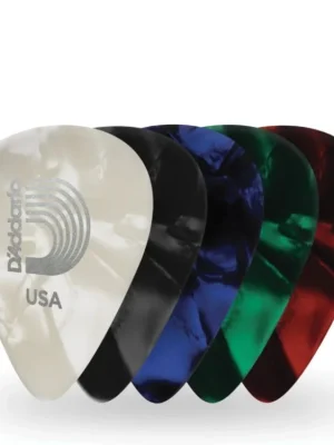 D'Addario Blue Pearl Celluloid Guitar Picks, 10 pack, Heavy Cenový Hit