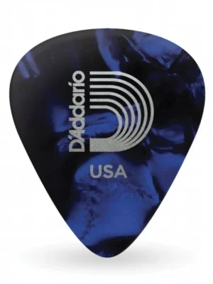 D'Addario Blue Pearl Celluloid Guitar Picks, 10 pack, Light Ihned K Objednání