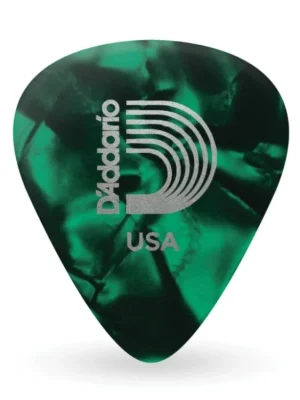 D'Addario Green Pearl Celluloid Guitar Picks, 100 pack, Medium Cenový Hit