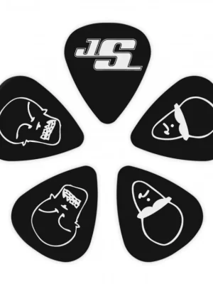 Dokud Zásoby Vydrží D'Addario Joe Satriani Guitar Picks, Black, 10 Pack, Light
