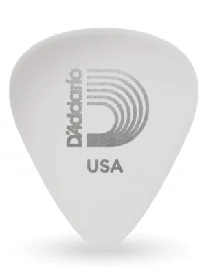 D'Addario White-Color Celluloid Guitar Picks, 100 pack, Heavy Finální Výprodej