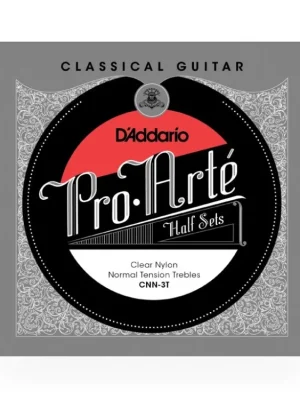 Cenově Výhodný D'Addario CNN-3T Pro-Arte Clear Nylon Classical Guitar Half Set, Normal Tension