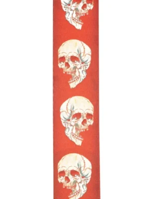 D'Addario Alchemy Planet Lock Guitar Strap, Live Life Skull Koupit Online