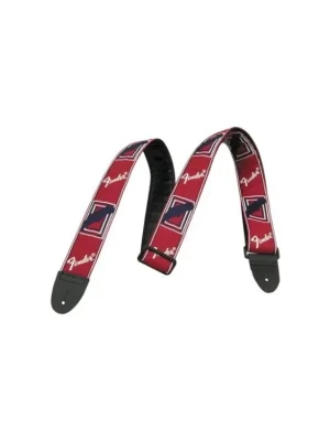 Ihned K Objednání Kytarový popruh FENDER Monogramm Strap - červená/bílá/modrá