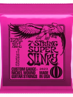 Sezónní Sleva Struny na kytaru Ernie Ball 7-string SuperSlinky EB 2623