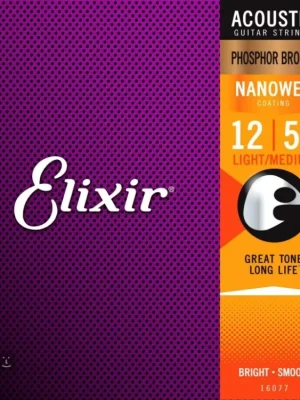 Sleva Struny na akustickou kytaru Elixir Nanoweb 16077