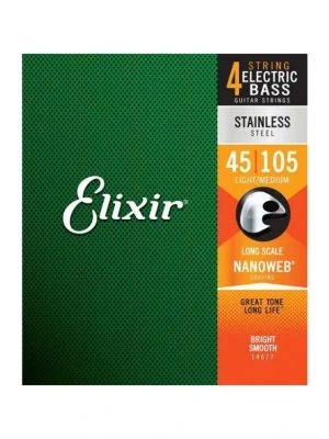 Nejlepší Volba Elixir NANOWEB BASS 14677 NANOWEB Long Scale